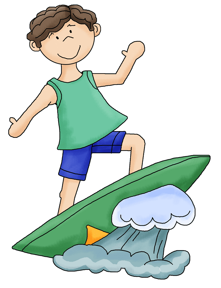 Free Surfing Clipart Picture