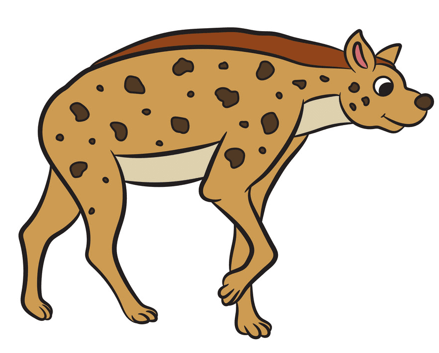 Funny Hyena Clipart Image