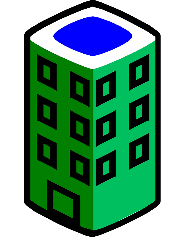 Green Building Clipart