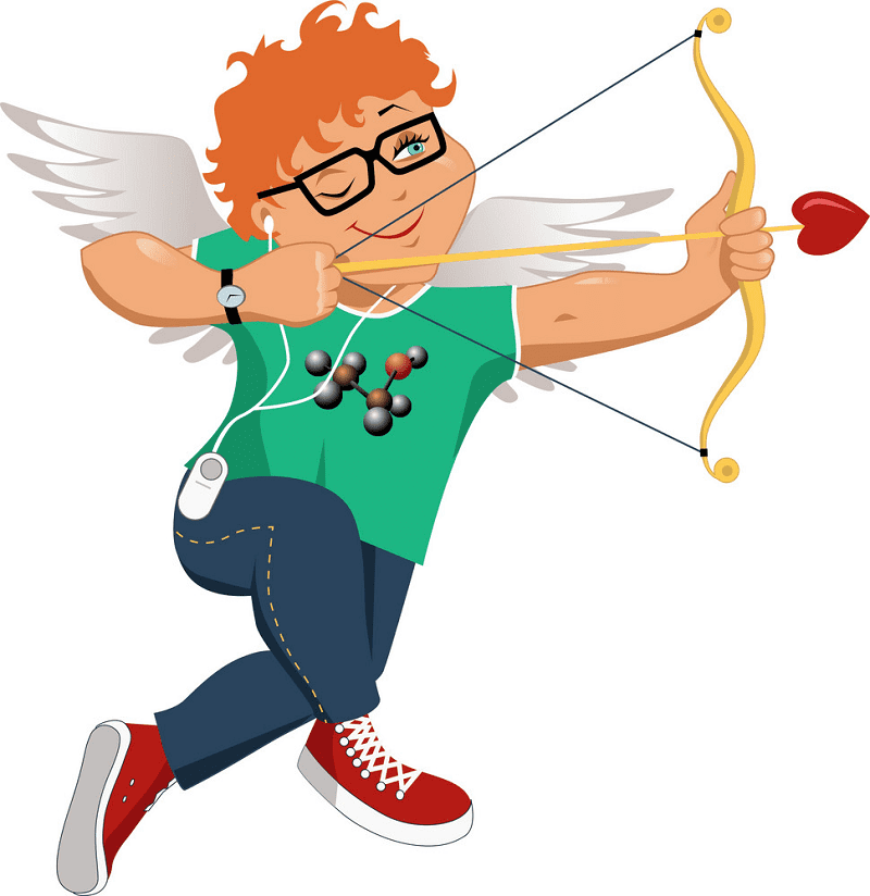 Hipster Cupid Clipart