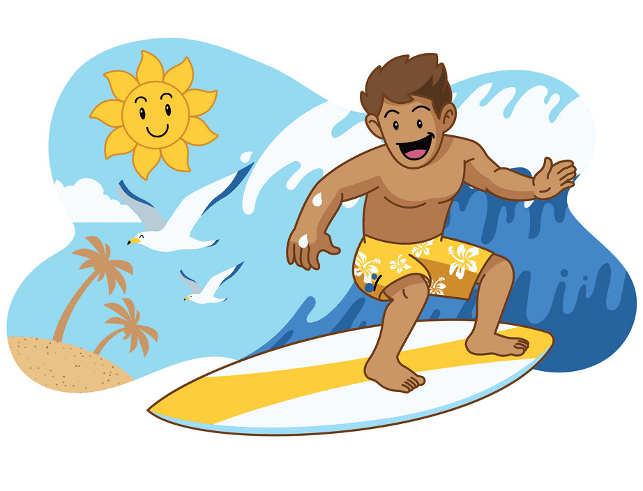 Surfing Clipart Picture