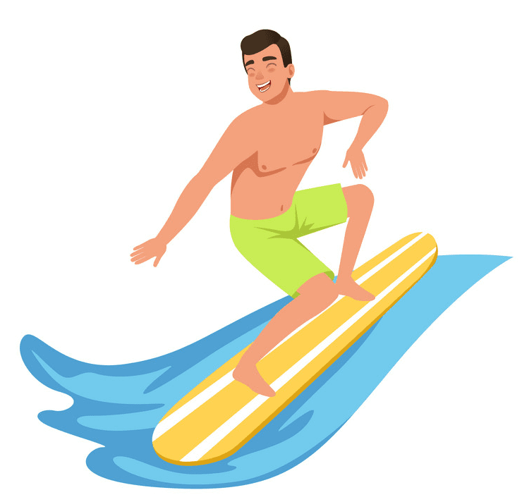 Surfing Clipart Png Download