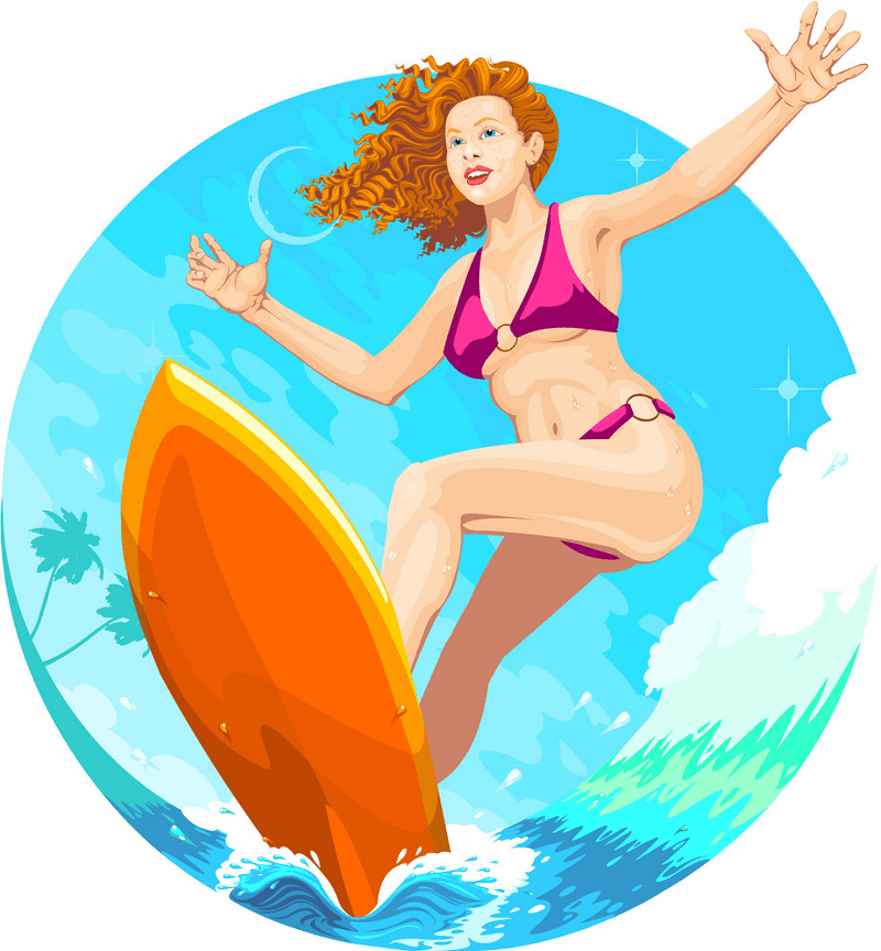 Surfing Clipart Png Image