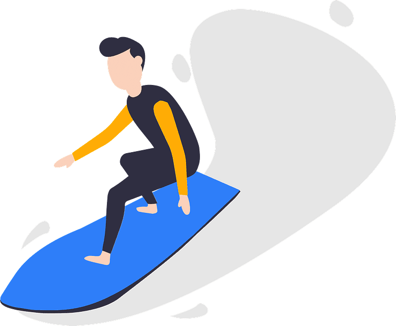 Surfing Clipart Transparent Free