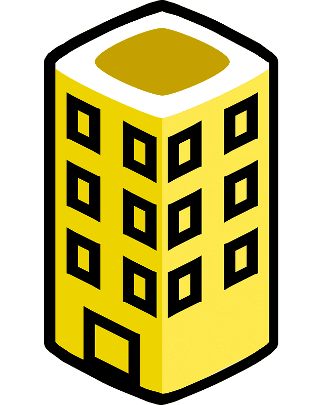 Yellow Building Clipart