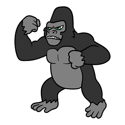 Angry Gorilla Clipart Free