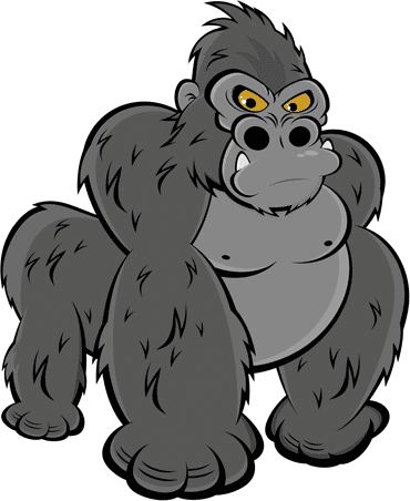 Angry Gorilla Clipart Png