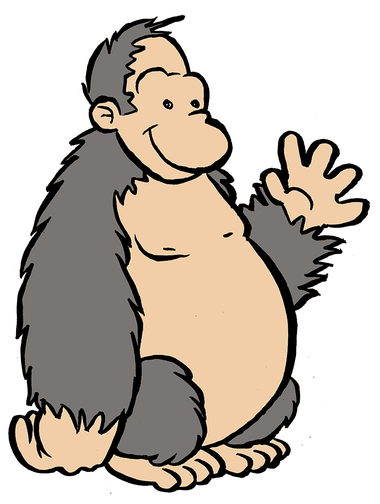 Cartoon Gorilla Clipart Pictures