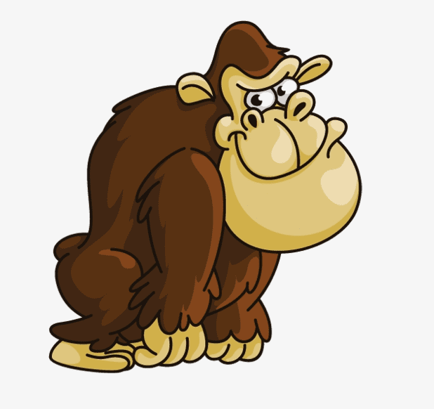 Cartoon Gorilla Clipart Png Free
