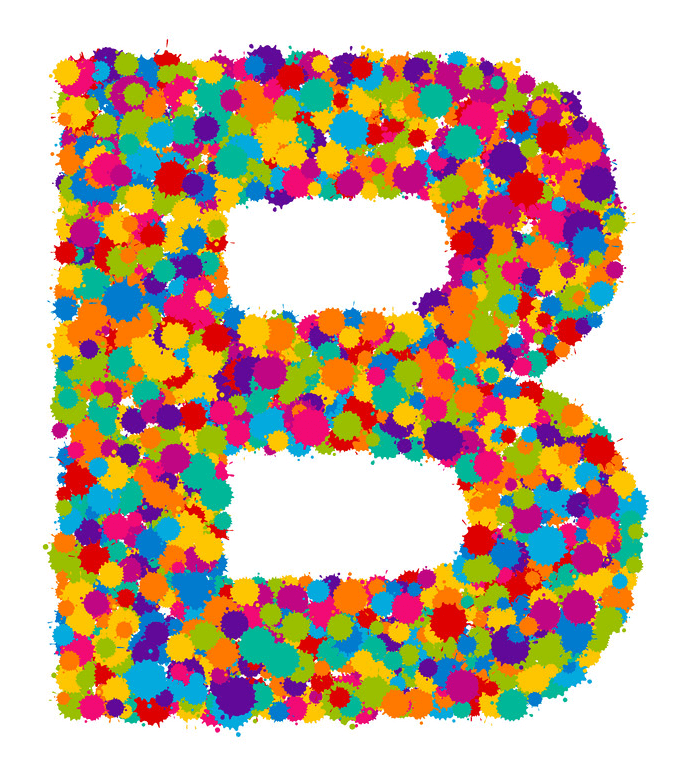 Colorful Letter B Clipart