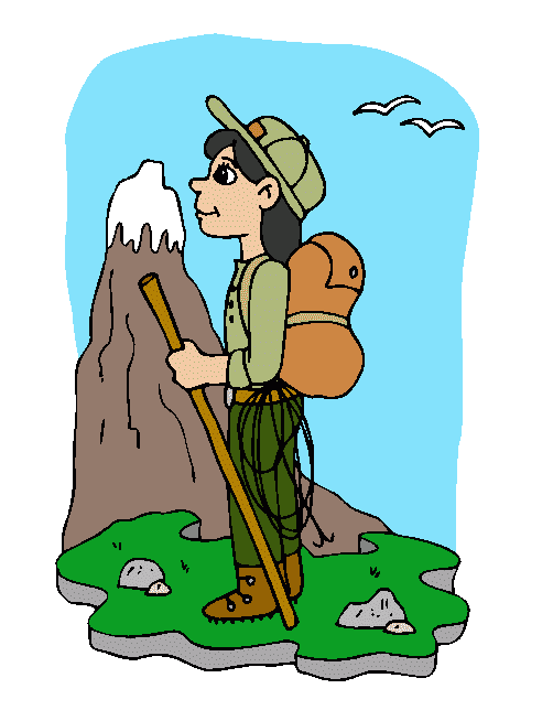 Free Hiking Clipart Image