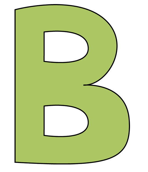 Free Letter B Clipart Picture