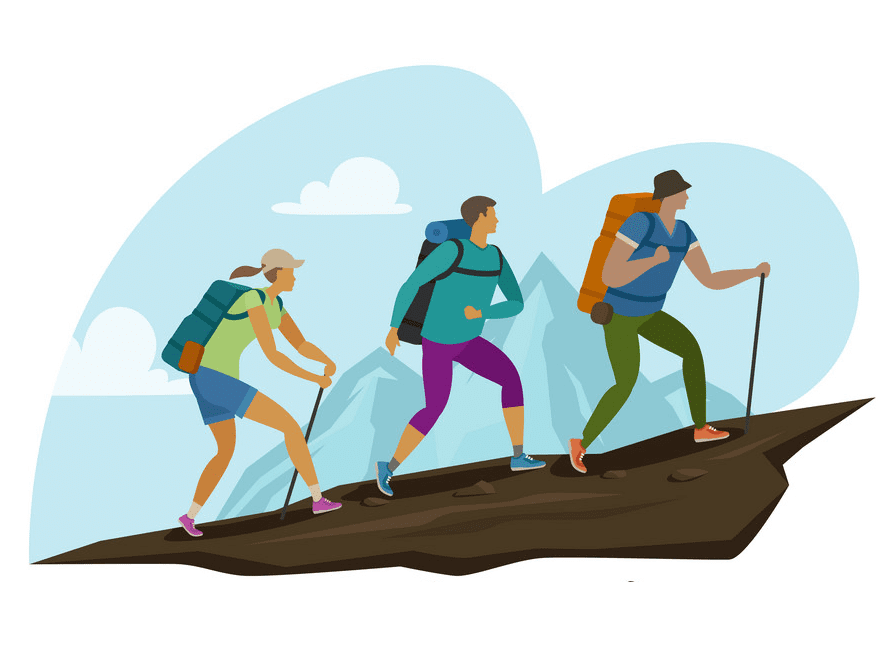Hiking Clipart Image