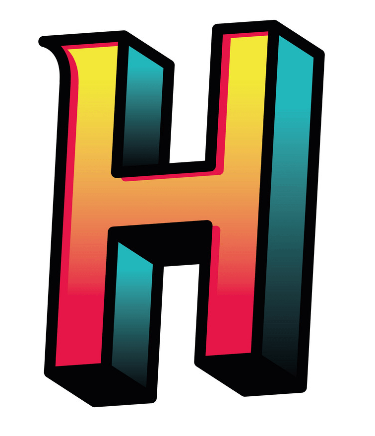 Letter H Clipart Pictures