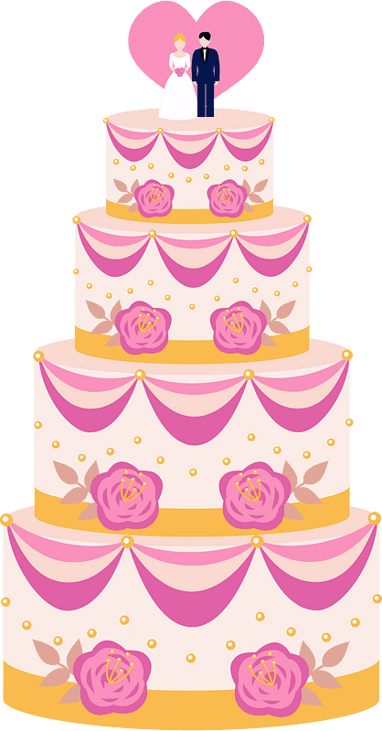 Wedding Cake Clipart Transparent For Free