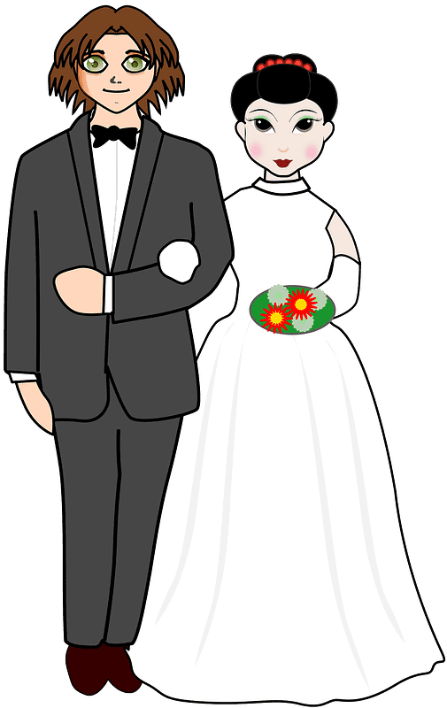 Wedding Couple Clipart Transparent Background