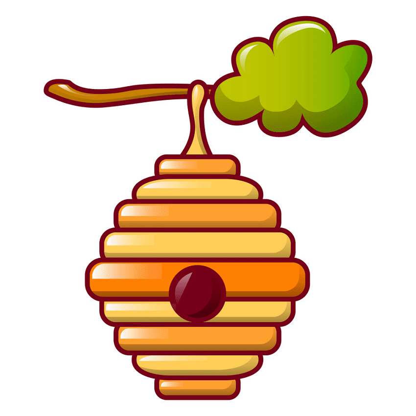 Beehive Free Clipart Image