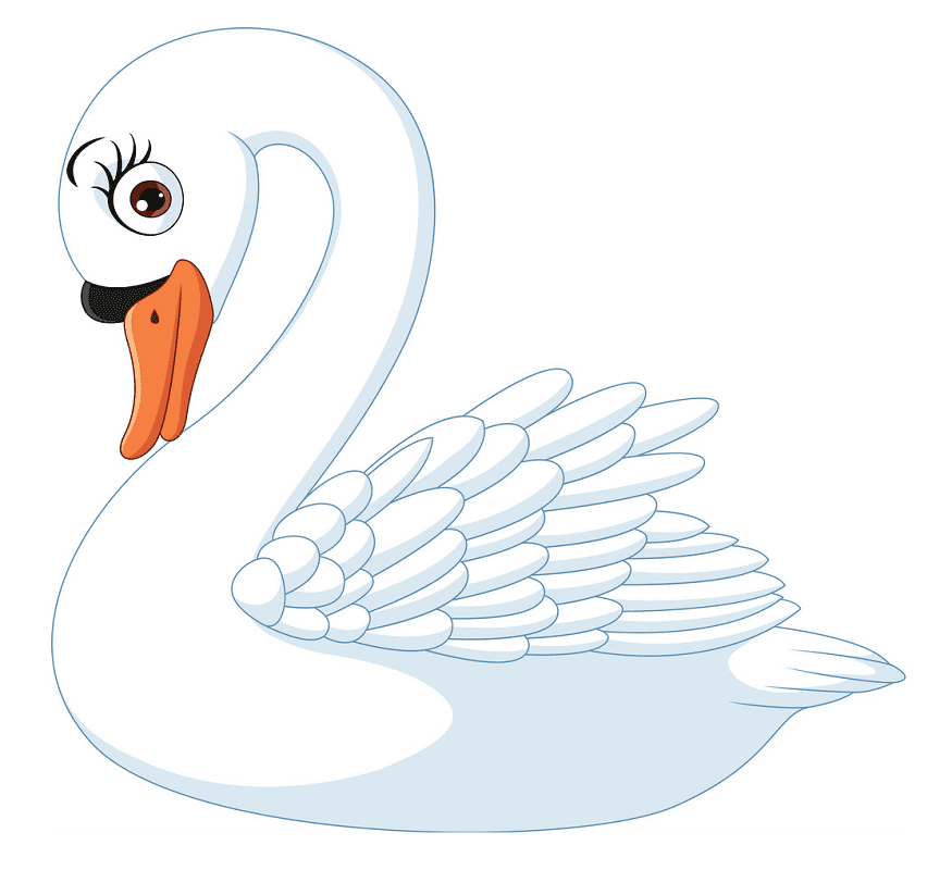 Cute Swan Clipart