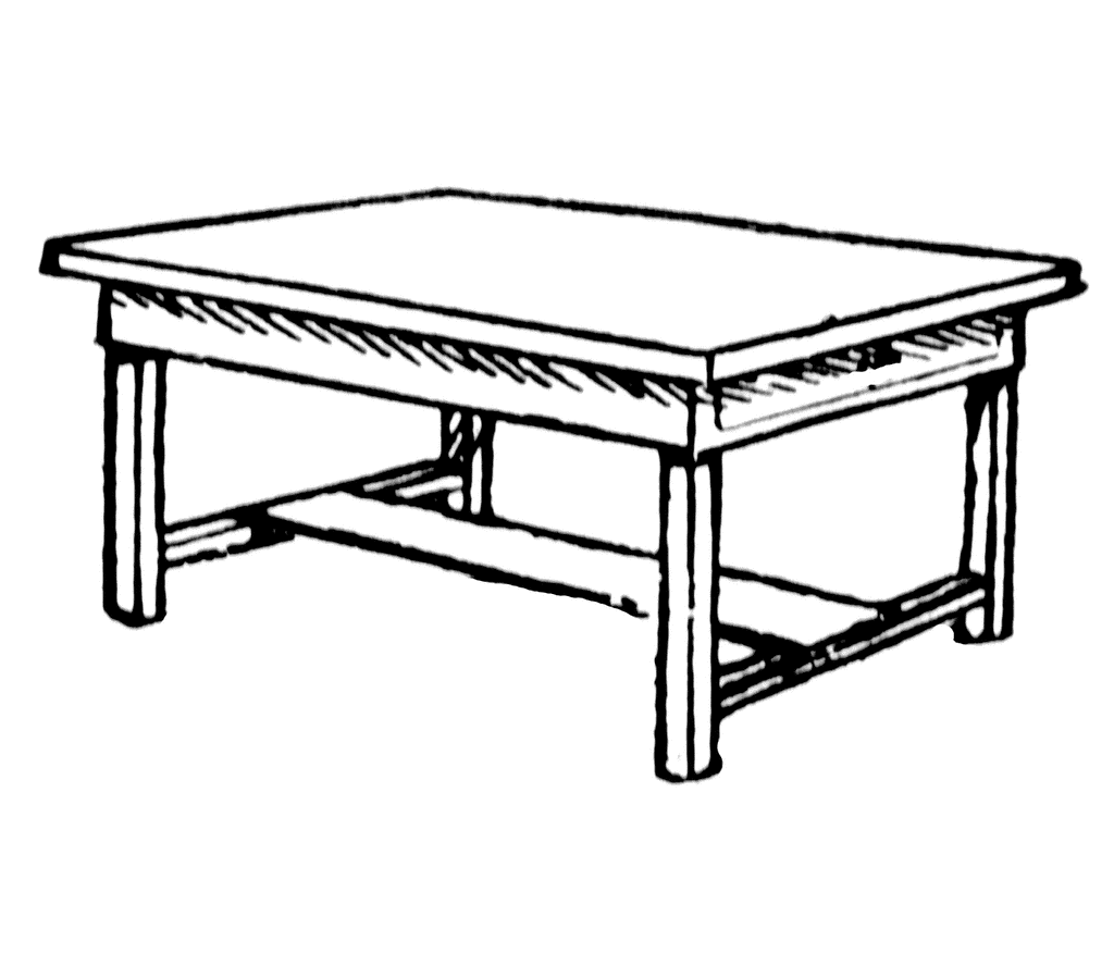 Download Table Clipart Black and White