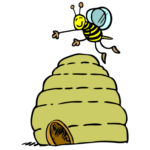 Free Beehive Clipart