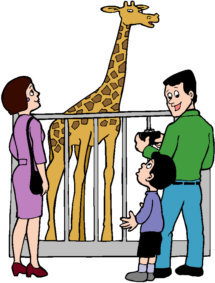Giraffe in Zoo Clipart