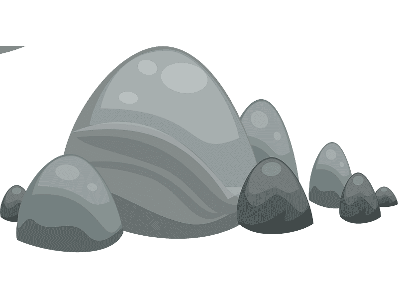 Grey Rocks Clipart Transparent