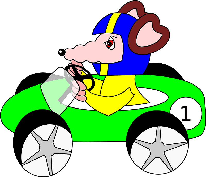 Racing Rat Clipart Transparent