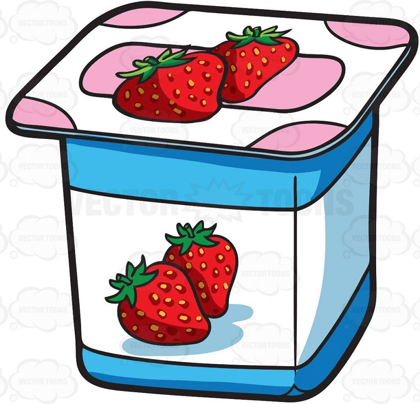 Strawberry Yogurt Clipart Download
