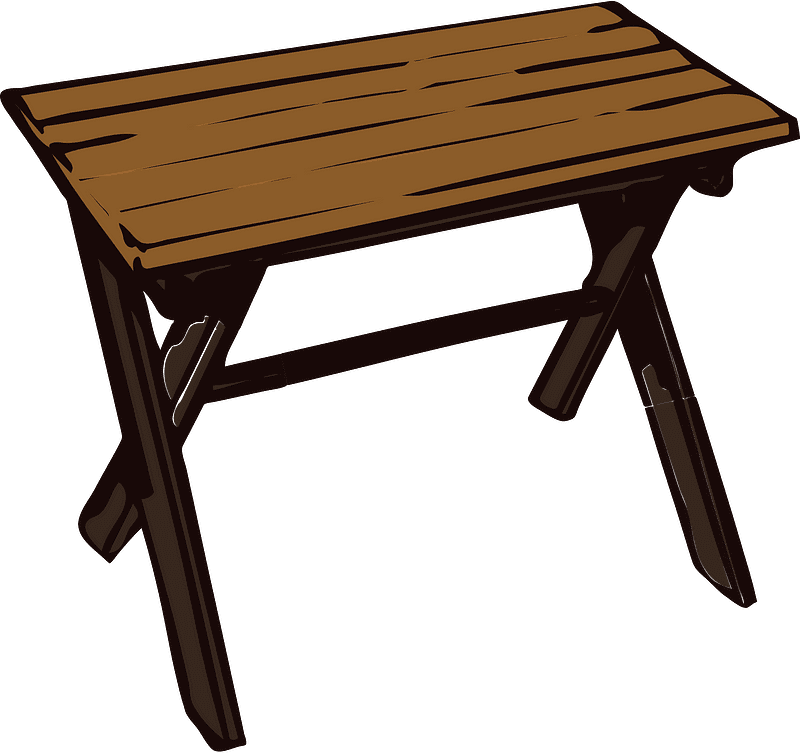 Wooden Table Clipart Transparent Background