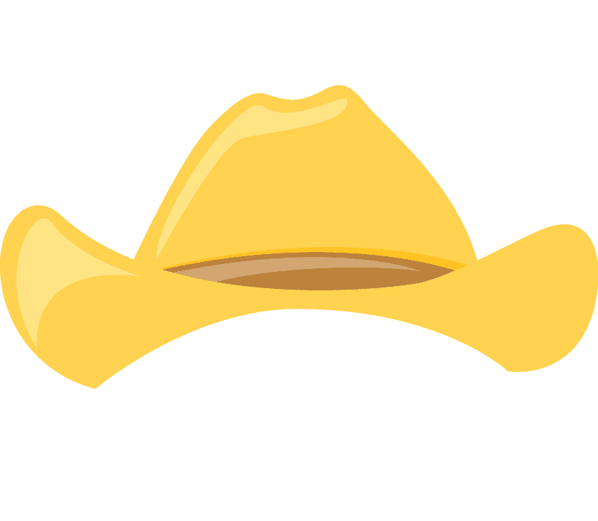 Yellow Cowboy Hat Clipart