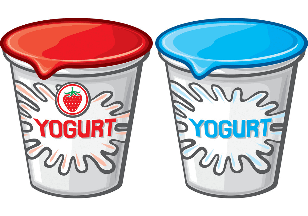 Yogurt Cups Clipart