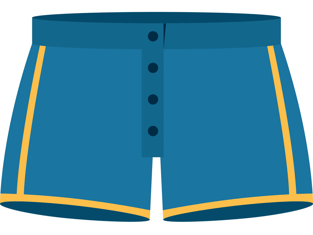 Blue Shorts Clipart