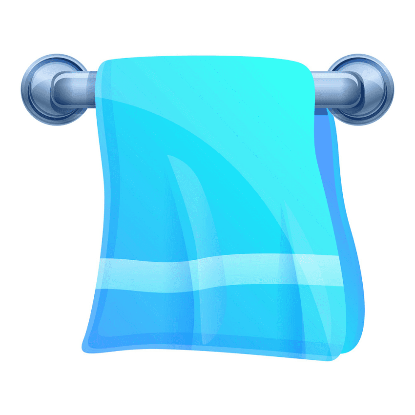 Blue Towel Clipart