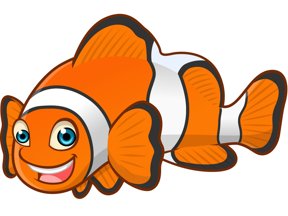 Cartoon Clownfish Clipart Image