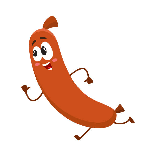 Cartoon Sausage Clipart For Free