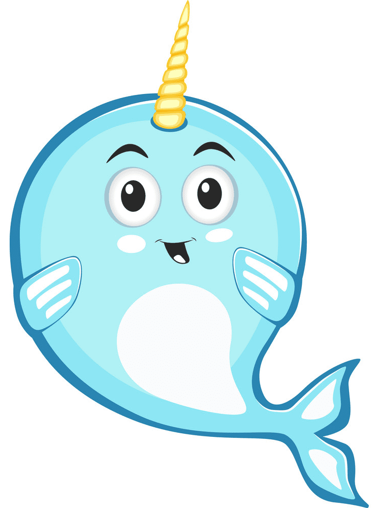 Cute Narwhal Clipart Png Image