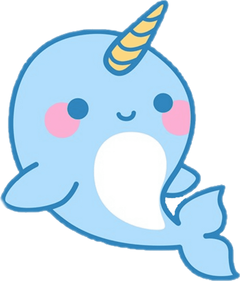 Cute Narwhal Clipart