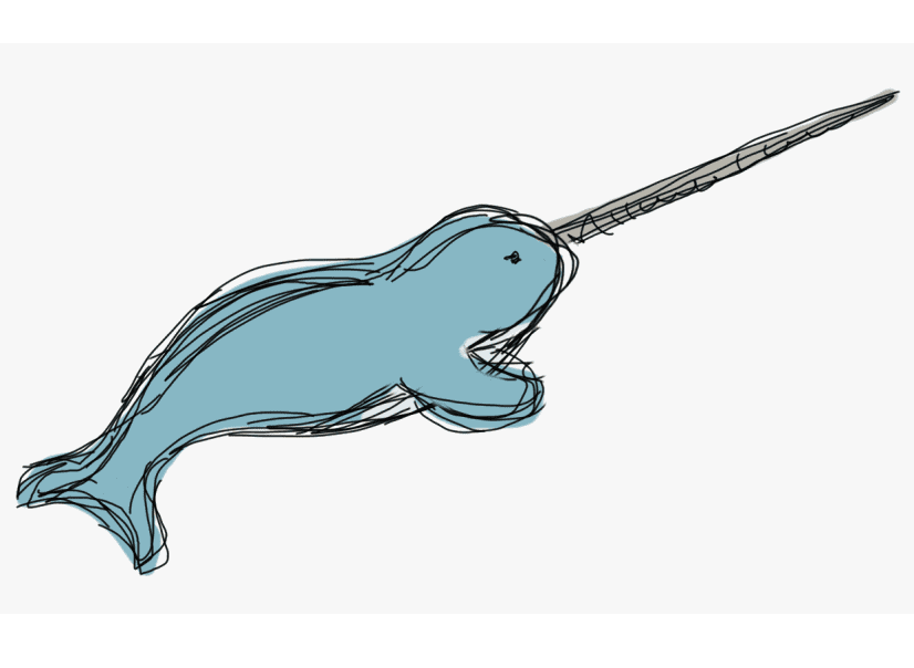 Free Narwhal Clipart Image