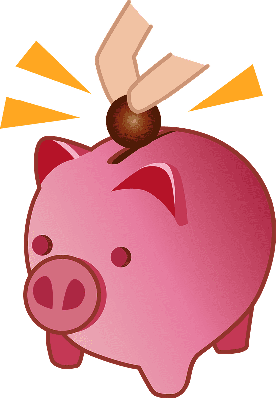 Free Piggy Bank Transparent Clipart