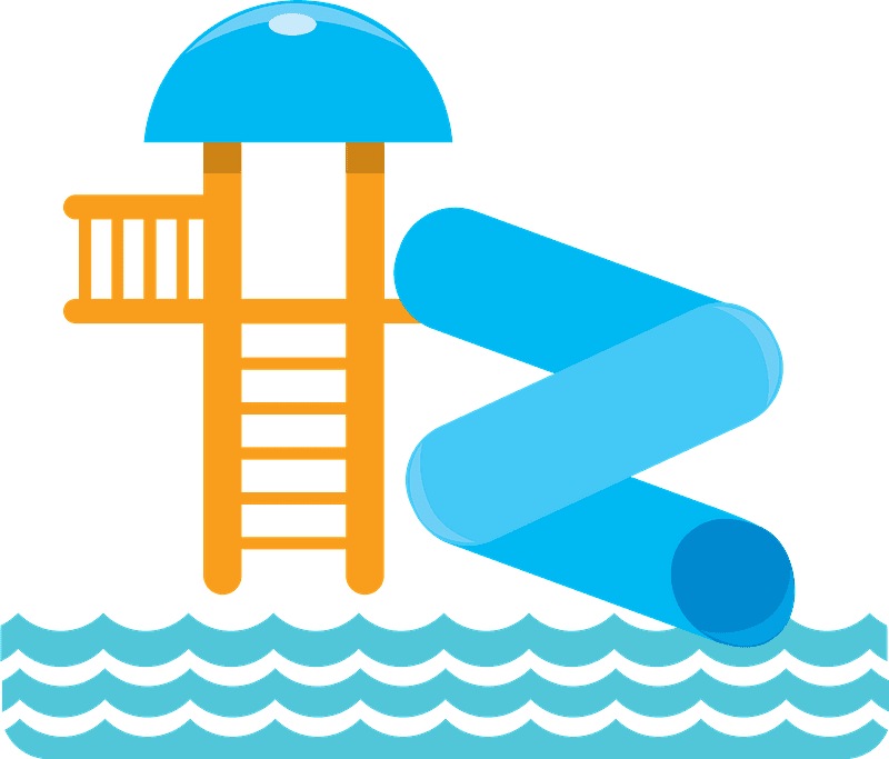 Free Water Slide Clipart Transparent