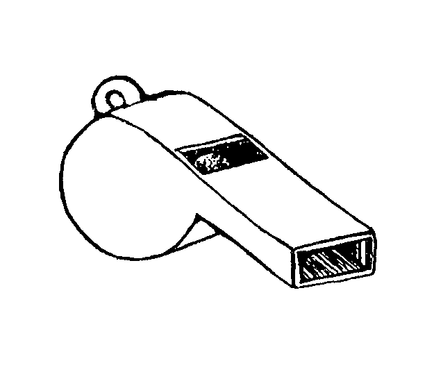 Free Whistle Clipart Black and White