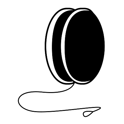 Free Yo-yo Clipart Black and White