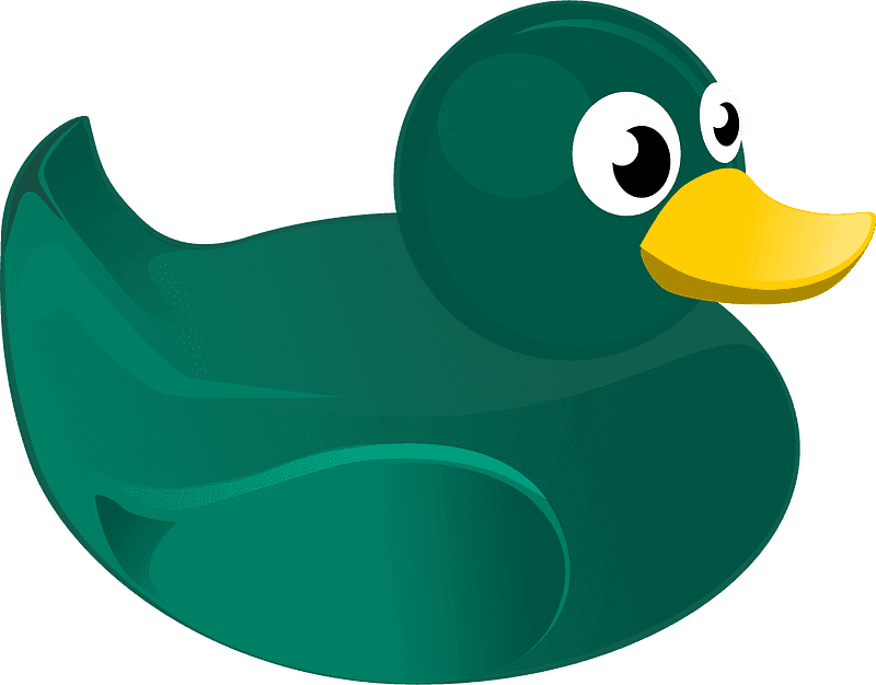 Green Rubber Duck Clipart Transparent