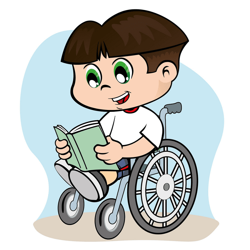 Kid in Wheelchair Clipart Download