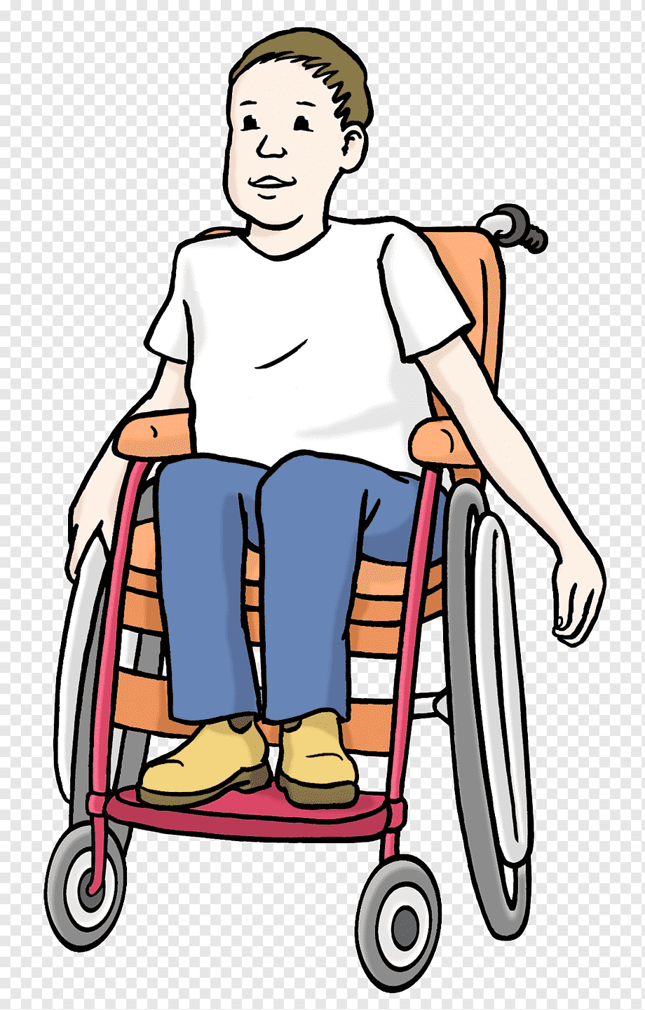 Kid in Wheelchair Clipart Free