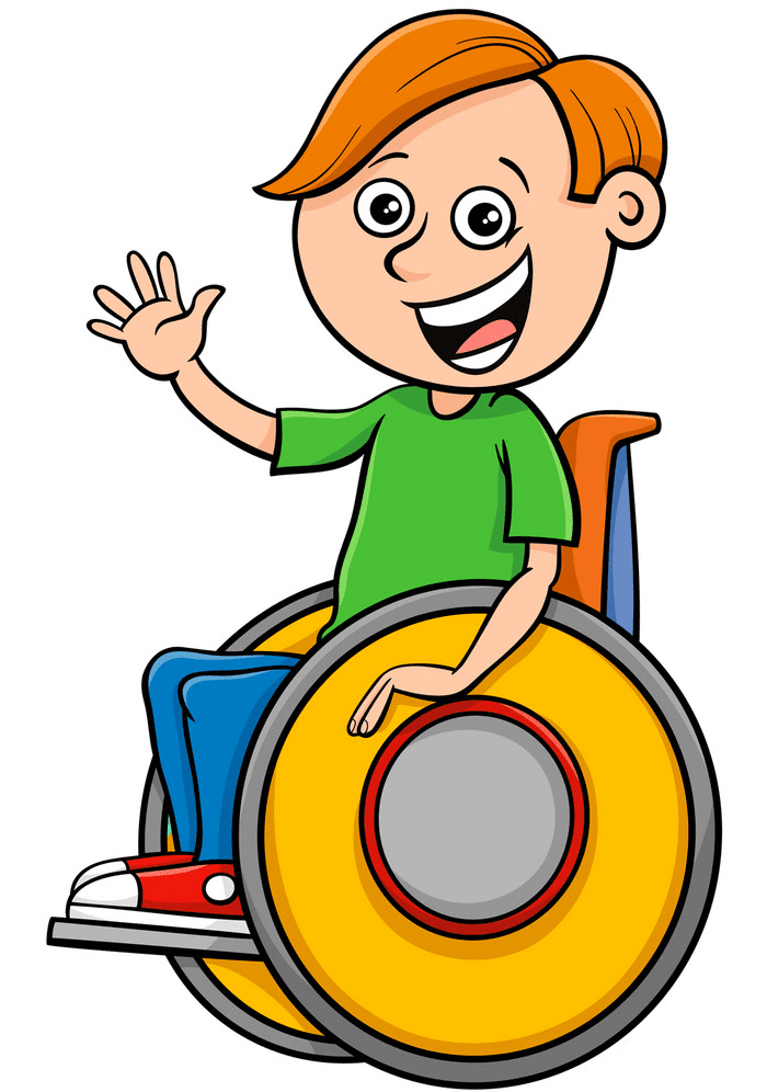 Kid in Wheelchair Clipart Png