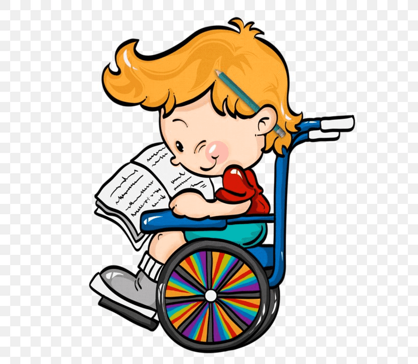 Kid in Wheelchair Clipart