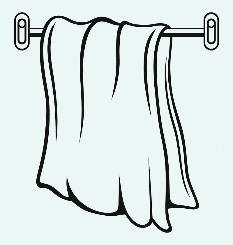 Kitchen Towel Clipart