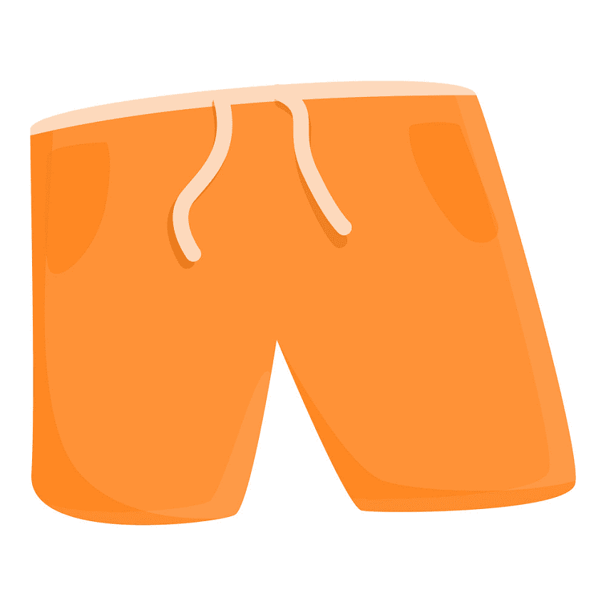 Orange Shorts Clipart