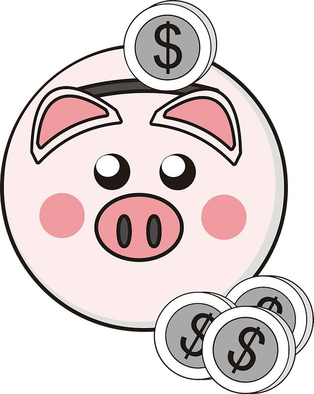 Piggy Bank Transparent Clipart